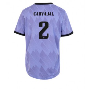 Real Madrid Daniel Carvajal #2 kläder Kvinnor 2022-23 Bortatröja Kortärmad